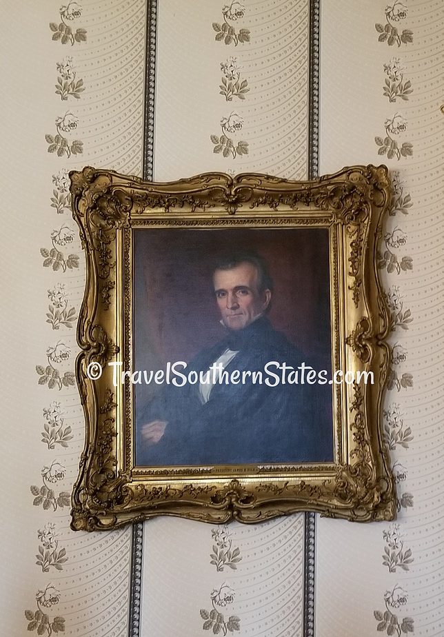 Portrait of President James K. Polk in 1846, his first year in office.