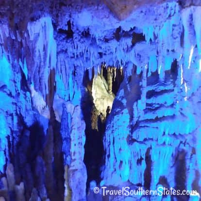 Florida Caverns Cave LED Blue lighting