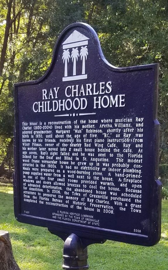 Ray Charles Historical Marker Greenville