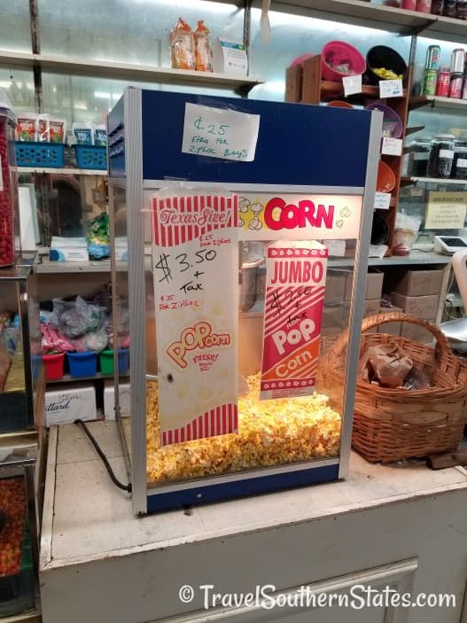 popcorn at peanut shop